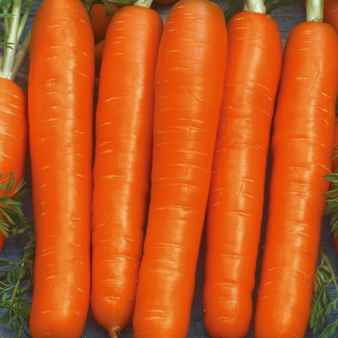 Karotte Nantes 5 – zylindrische, stumpfe orange Möhren